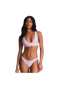 Góra od stroju kąpielowego Billabong Covered In Love Tanlines Remi. Kolor: fioletowy #1