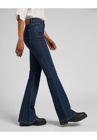 Lee - Spodnie jeansowe damskie LEE BREESE THATS RIGHT. Okazja: do pracy, na spacer, na co dzień. Kolor: niebieski. Materiał: jeans. Styl: casual