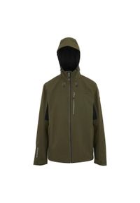 Regatta - Męska Kurtka Wodoodporna Birchdale II. Kolor: czarny, wielokolorowy, zielony. Sport: turystyka piesza #1