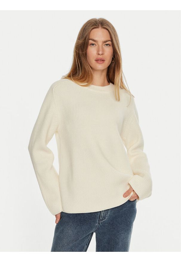 MICHAEL Michael Kors Sweter MF460YPF2G Écru Relaxed Fit. Materiał: wełna