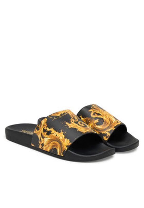 Versace Jeans Couture Klapki 80YA3SQ4 ZS365 G89 Czarny. Kolor: czarny. Materiał: syntetyk