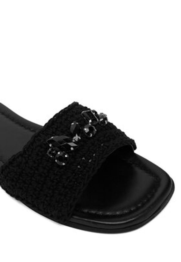 Inuikii Klapki Woven Cali 1014.003.0041.000 Czarny. Kolor: czarny. Materiał: materiał