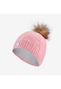 WEDZE - Czapka narciarska dla dorosłych Wedze Torsade. Kolor: różowy. Materiał: poliester, wełna, materiał, akryl, elastan. Sezon: zima. Styl: sportowy #2