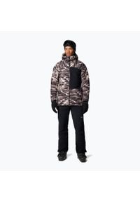 columbia - Kurtka narciarska męska Columbia Winter District III Printed. Kolor: brązowy. Sport: narciarstwo #2