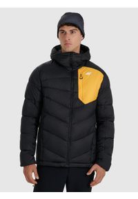 4f - 4F Kurtka puchowa trekkingowa z wypełnieniem Primaloft Silver męska - czarna 3XL. Kolor: czarny. Materiał: puch. Technologia: Primaloft. Sport: turystyka piesza, wspinaczka