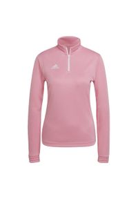 Bluza piłkarska damska Adidas Entrada 22 Training Top. Kolor: różowy. Sport: piłka nożna