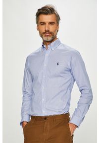 Polo Ralph Lauren - Koszula. Typ kołnierza: polo. Kolor: niebieski. Materiał: tkanina #1