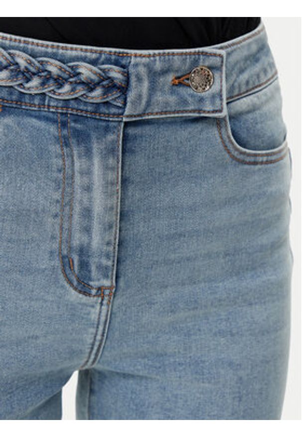 Morgan Jeansy 222-PKELY Niebieski Straight Fit. Kolor: niebieski
