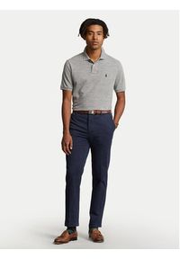 Polo Ralph Lauren Polo 710666998006 Szary Custom Slim Fit. Typ kołnierza: polo. Kolor: szary. Materiał: bawełna #3