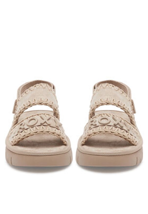 Roxy Sandały HY62277-1 Beżowy. Kolor: beżowy. Materiał: materiał