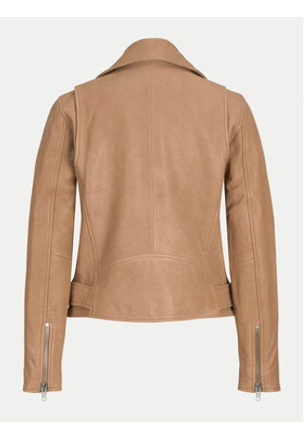 JJXX Kurtka skórzana Holly 12200286 Brązowy Regular Fit. Kolor: brązowy. Materiał: skóra