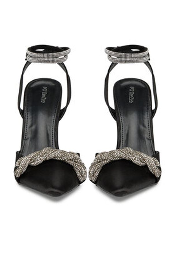 DeeZee Szpilki HT085-9 Czarny. Kolor: czarny. Materiał: materiał. Obcas: na szpilce