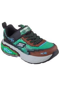 skechers - Adidasy Skechers Mega-craft 4k, Dzieci. Okazja: na uczelnię. Kolor: zielony. Materiał: materiał. Model: Skechers Sport. Sport: joga i pilates