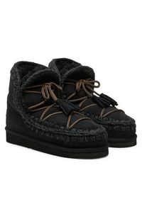 Mou Śniegowce Eskimo Scoubidoo Lace FW101124A Czarny. Kolor: czarny. Materiał: skóra #6