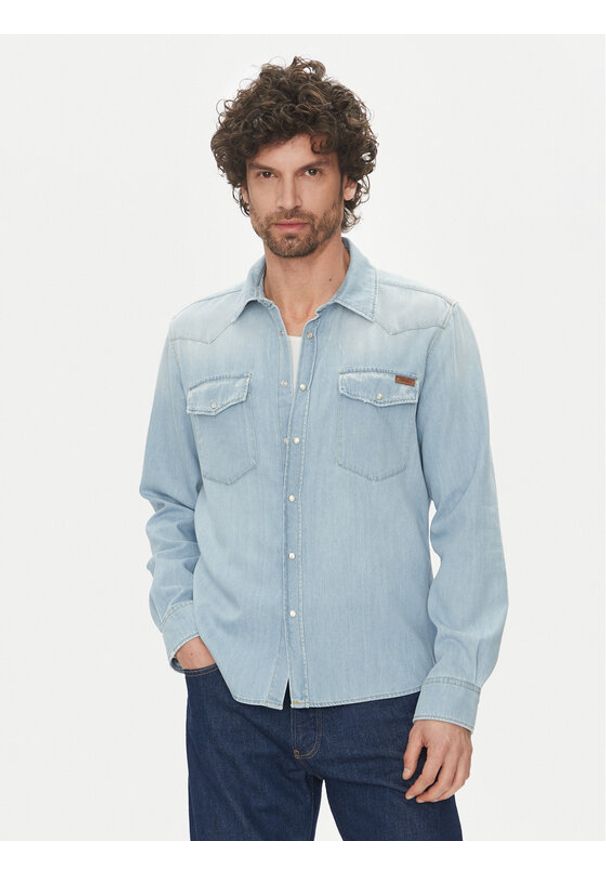 Liu Jo Koszula QA5298 D4851 78888 Niebieski Regular Fit. Kolor: niebieski. Materiał: bawełna