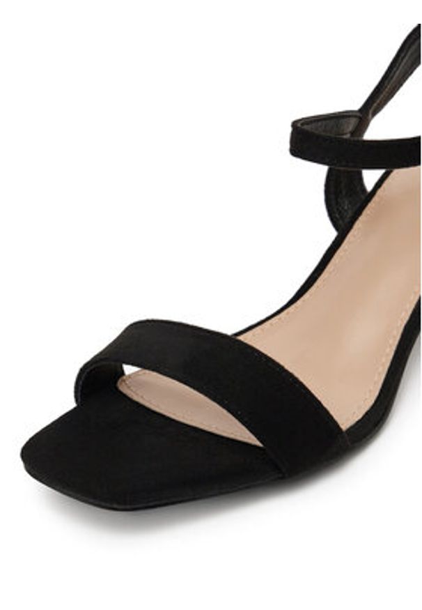 DeeZee Sandały F885-1 Czarny. Kolor: czarny. Materiał: materiał