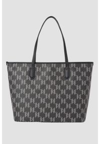 Karl Lagerfeld - KARL LAGERFELD Czarna shopperka Mono Cc Lg Tote. Kolor: czarny. Styl: elegancki #3