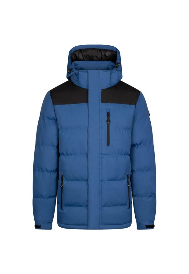 TRESPASS - Męska Ocieplana Kurtka Ahmor. Kolor: niebieski. Materiał: puch. Sport: turystyka piesza