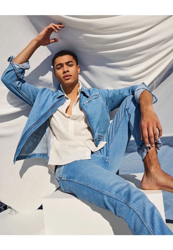 Wrangler - MESKA KURTKA WRANGLER RODEO UTILITY JACKET BOHEMIAN BLUE 112362738