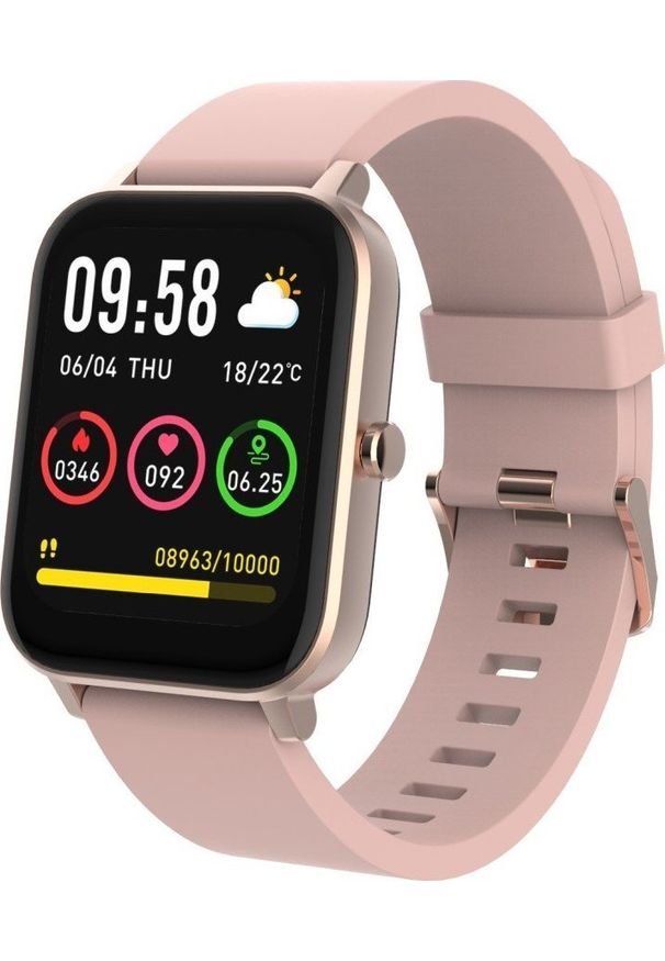 FOREVER - Smartwatch Forever ForeVigo 3 SW-320 Różowy. Rodzaj zegarka: smartwatch. Kolor: różowy