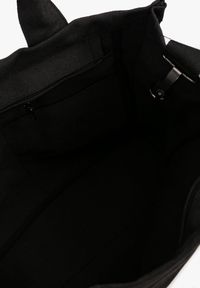 Renee - Czarna Torebka Typu Shopper z Plecionki Sevisha. Kolor: czarny. Styl: biznesowy, elegancki, casual #3