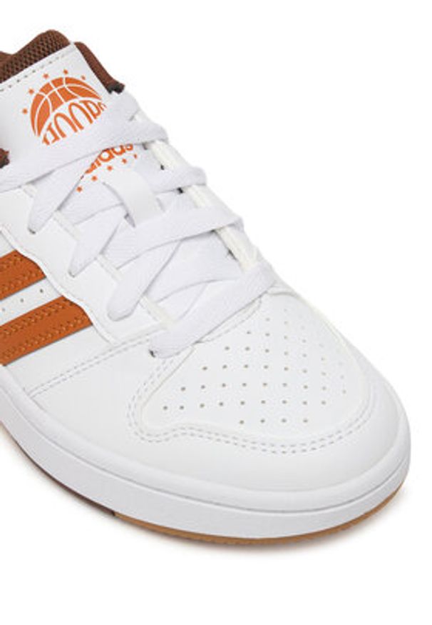 Adidas - adidas Sneakersy Hoops Classic J KI1071 Biały. Kolor: biały. Materiał: skóra
