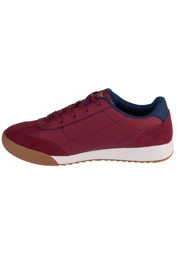 skechers - Buty sportowe Sneakersy męskie, Zinger 2.0 - Ultimate Classic. Kolor: czerwony, brązowy, wielokolorowy. Materiał: syntetyk, materiał. Szerokość cholewki: normalna. Sport: turystyka piesza
