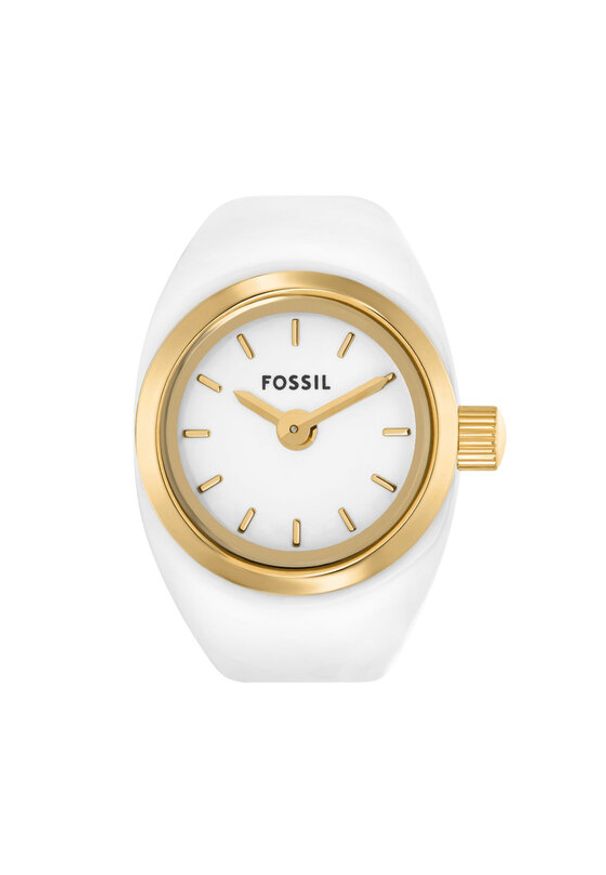 Fossil Zegarek Watch Ring ES5412 Biały. Kolor: biały