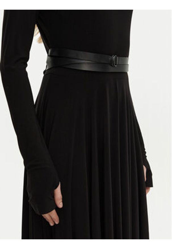 NORMA KAMALI Sukienka wieczorowa KK3243PLF87001 Czarny Slim Fit. Kolor: czarny. Materiał: syntetyk. Styl: wizytowy