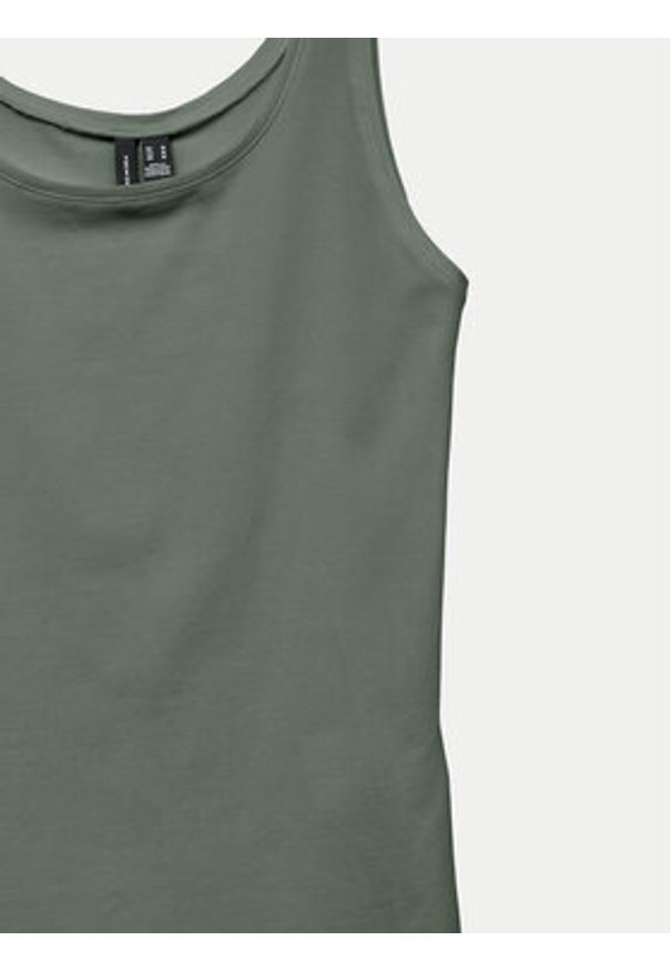 Vero Moda Top Lulu 10326294 Zielony Regular Fit. Kolor: zielony. Materiał: bawełna