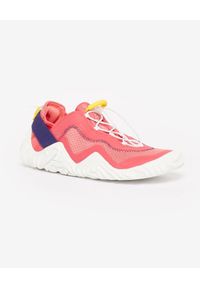 Kenzo - KENZO - Różowe sneakersy Wave. Kolor: różowy, wielokolorowy, fioletowy. Materiał: guma, materiał. Sezon: lato #3