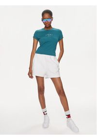 Tommy Jeans Szorty sportowe New Cls DW0DW17772 Biały Relaxed Fit. Kolor: biały. Materiał: bawełna #5