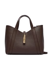 Furla Torebka Goccia Shopper Bag S WB01789 BX3353 KH 2460S Brązowy. Kolor: brązowy. Materiał: skórzane