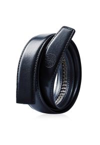 Betlewski - Wymienny pas bez klamry C30 ELITE Granatowy 125. Kolor: niebieski. Materiał: skóra. Wzór: paski #1