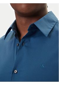 Calvin Klein Koszula LV04LB145G Niebieski Slim Fit. Kolor: niebieski. Materiał: bawełna #4