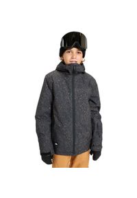 Quiksilver - Kurtka do sportów zimowych techniczna dla Chłopców MISSION PRINTED. Kolor: czarny. Materiał: poliester. Sezon: zima. Sport: narciarstwo #1