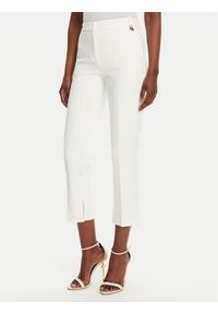 Elisabetta Franchi Chinosy PA-098-52E2-V320 Biały Regular Fit. Kolor: biały. Materiał: syntetyk #1