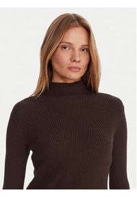 JOOP! Golf 58 JW224KN166 30033369 Brązowy Regular Fit. Typ kołnierza: golf. Kolor: brązowy. Materiał: wiskoza #4