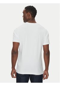 Karl Lagerfeld - KARL LAGERFELD T-Shirt 755058 552235 Biały Regular Fit. Typ kołnierza: dekolt w karo. Kolor: biały. Materiał: bawełna #3