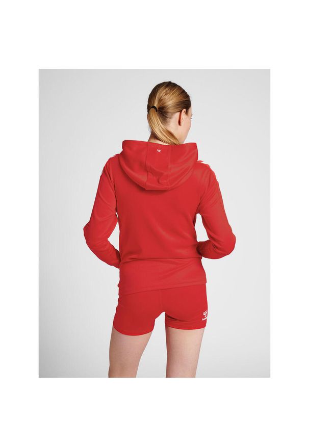 Damska bluza z kapturem Hummel hmlCORE XK poly. Typ kołnierza: kaptur. Kolor: czerwony, wielokolorowy, różowy. Sport: fitness