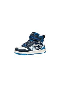 Geox - Buty GEOX J WASHIBA BOY Niebieski. Kolor: niebieski, biały, wielokolorowy. Materiał: syntetyk, tkanina