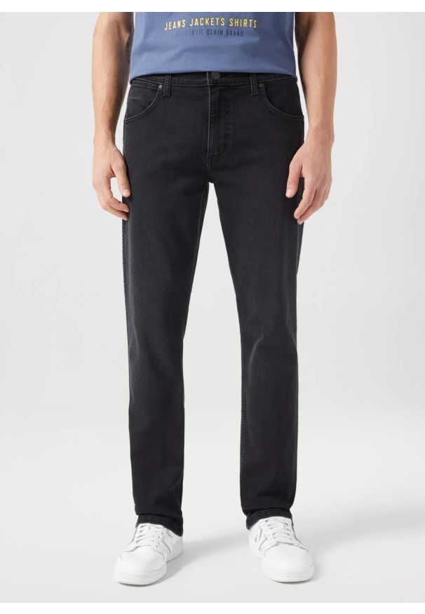 Wrangler - WRANGLER MĘSKIE SPODNIE JEANSOWE GREENSBORO FILM NOIR 112350664 W15Q016835