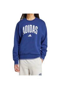 Adidas - Bluza polarowa ADIDAS M COLLEGIATE SW Niebieski. Kolor: niebieski. Materiał: polar. Styl: sportowy. Sport: turystyka piesza #1