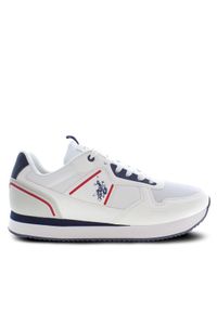 U.S. Polo Assn. Sneakersy Nobil NOBIL004C Biały. Kolor: biały. Materiał: skóra