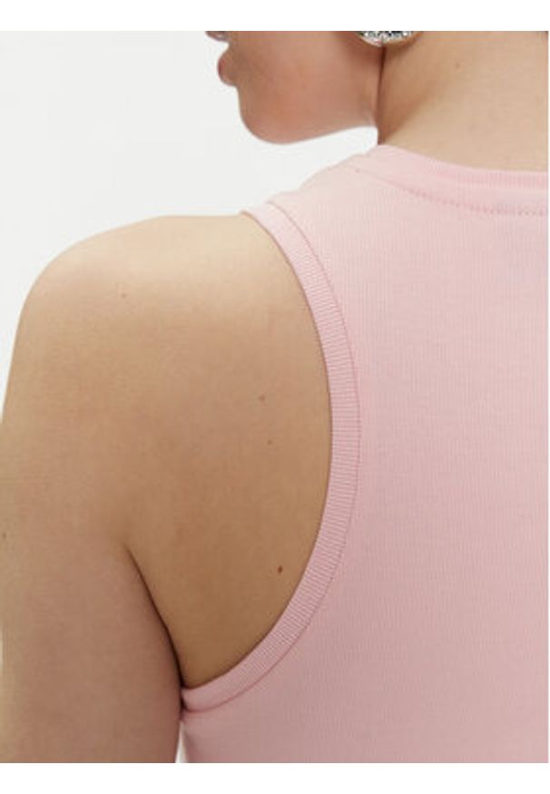 Juicy Couture Top Beckham JCBLV223811 Różowy Slim Fit. Kolor: różowy. Materiał: bawełna