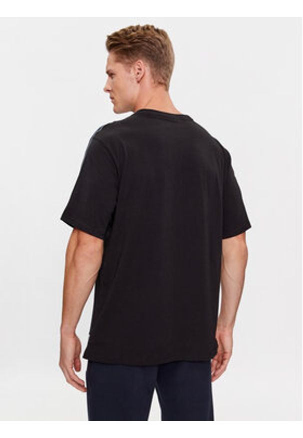 TOMMY HILFIGER - Tommy Hilfiger T-Shirt Logo UM0UM03005 Czarny Regular Fit. Kolor: czarny. Materiał: bawełna