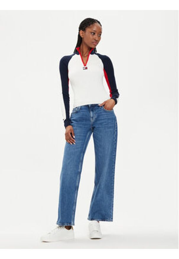 Tommy Jeans Jeansy Sophie DW0DW19263 Niebieski Straight Fit. Kolor: niebieski