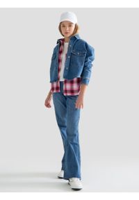 Big-Star - Koszula dziewczęca jeansowa o krótkim fasonie niebieska Dani 243. Kolor: niebieski. Materiał: jeans. Długość: krótkie. Wzór: haft. Styl: elegancki #6