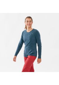SIMOND - Koszulka wspinaczkowa damska Simond Vertika. Kolor: szary. Materiał: materiał, bawełna, elastan. Długość rękawa: raglanowy rękaw