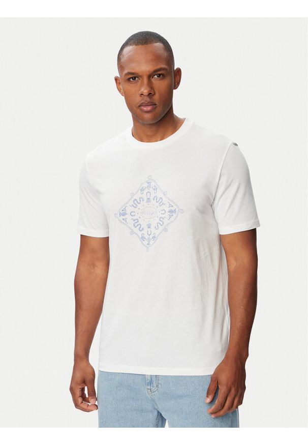 Hugo - HUGO T-Shirt Nerberri 50572760 Biały Regular Fit. Kolor: biały. Materiał: bawełna
